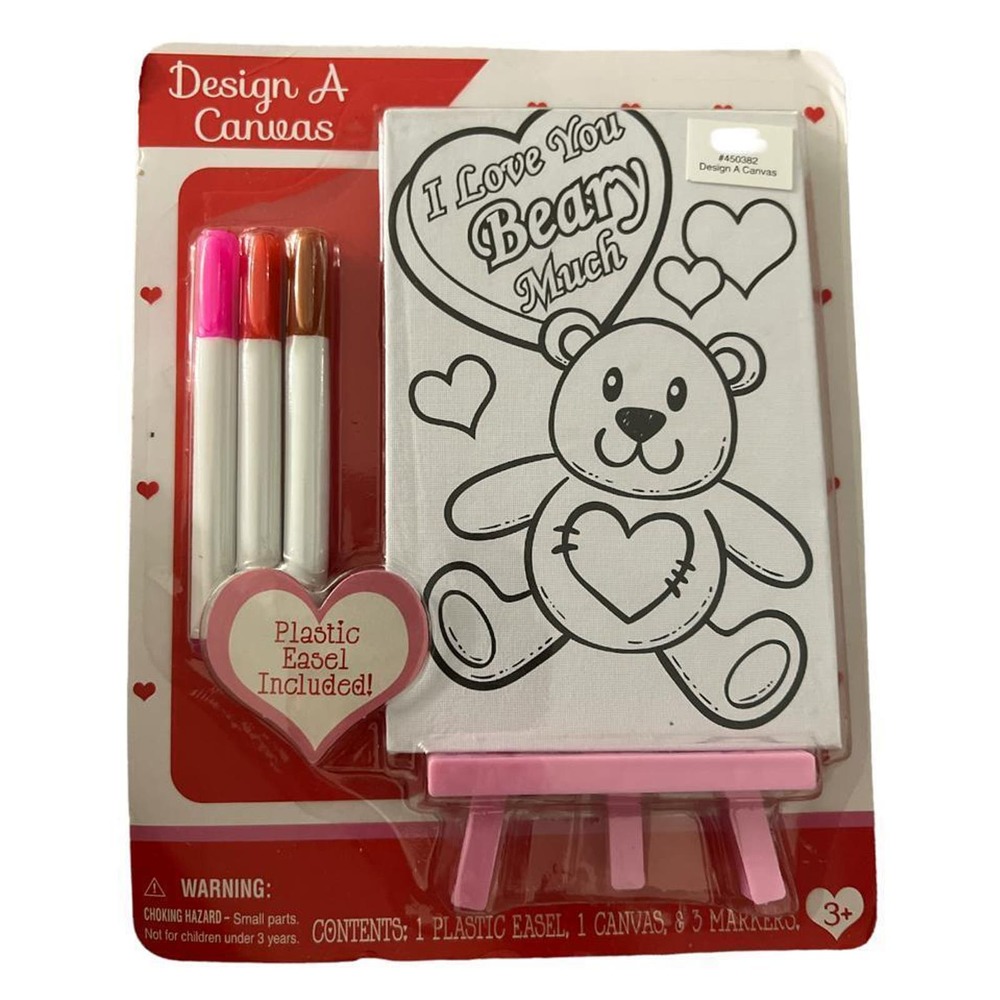 Design A Canvas 'I Love You Beary Much' Plastic Easel Included